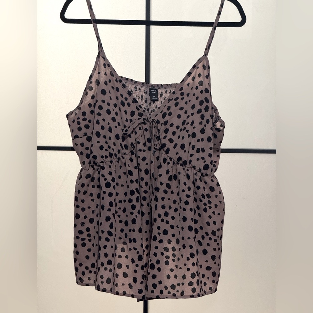 SHEIN Black Polka Dot Camisole
